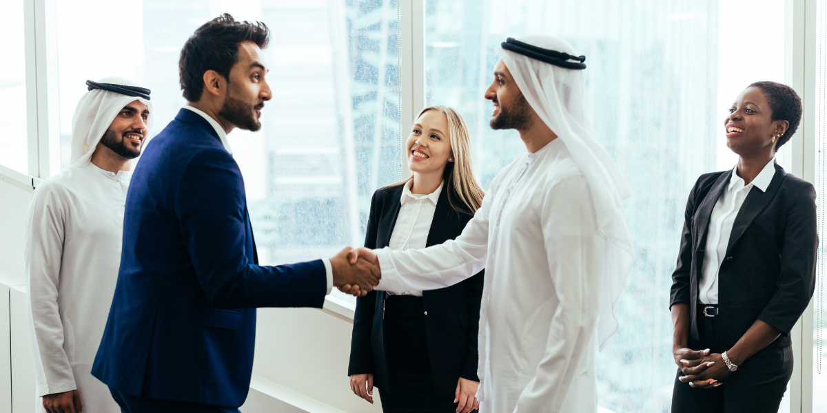 People shaking hands