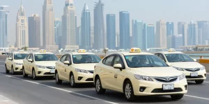 UAE taxis in line